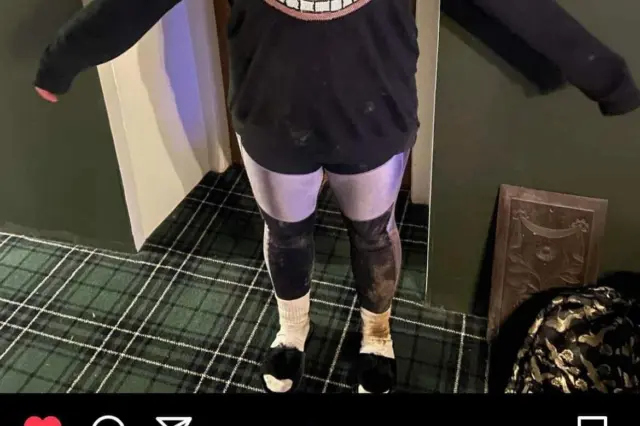 Kiri Pritchard-Mclean after a training session with Llangefni Rugby Club